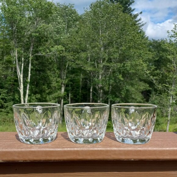 Vintage Anchor Hocking Crown Point Punch Glasses Cups Set of 7 - Picture 4 of 16